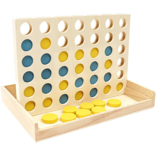 Bino Holz-Geschicklichkeitsspiel, Vier Gewinnt 3 Bino Holz-Geschicklichkeitsspiel, Vier Gewinnt