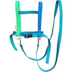 Helga Kreft Zügelmatz Pferdespielleine, Blau Bunt