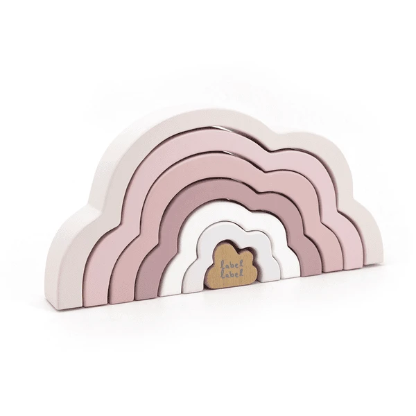 Label-Label - Rainbow Puzzle Cloud - Pink 3 Label-Label - Rainbow Puzzle Cloud - Pink