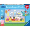 Ravensburger Puzzle 2x12 Teile - Peppas Abenteuer -Kinderspielzeug ravensburger puzzle 2x12 teile peppas abenteuer a341691