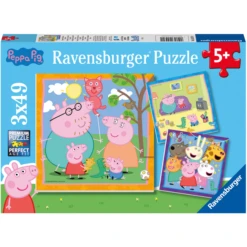 Ravensburger Puzzle 3 X 49 Teile Peppas Familie Und Freunde