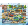 Ravensburger Rahmebpuzzle - Auf Der Baustelle Ist Was Los! 24 Teile -Kinderspielzeug ravensburger rahmebpuzzle auf der baustelle ist was los 24 teile a306228