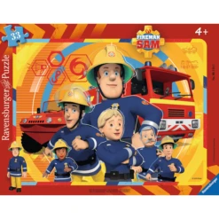 Ravensburger Rahmenpuzzle - Sam, Der Feuerwehrmann 33 Teile