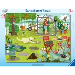 Ravensburger Rahmenpuzzle - Unser Garten 12 Teile