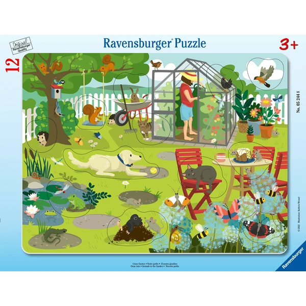 Ravensburger Rahmenpuzzle - Unser Garten 12 Teile 3 Ravensburger Rahmenpuzzle - Unser Garten 12 Teile