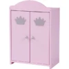 Roba Puppenschrank Prinzessin Sophie 2-türig, Rosé Lackiert -Kinderspielzeug roba puppenschrank prinzessin sophie 2 tuerig rose lackiert a182009
