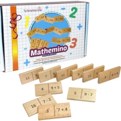 Schmetterline Mathe-Domino Aus Holz - MATHEMINO (PLUS/MINUS)