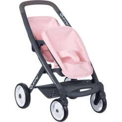 Smoby Quinny Zwillings-Sportpuppenwagen Rosa/grau
