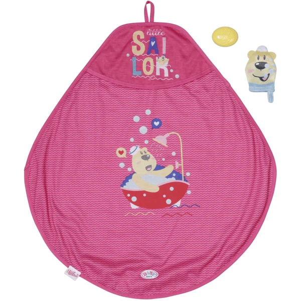 Zapf Creation BABY Born® Bath Kapuzenhandtuch & Schwamm 3 Zapf Creation BABY Born® Bath Kapuzenhandtuch & Schwamm